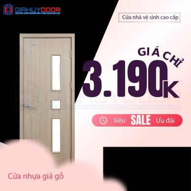 CỬA NHỰA GIẢ GỖ GIAHUYDOOR – CHẤT LƯỢNG CAO, GIÁ HỢP LÝ
