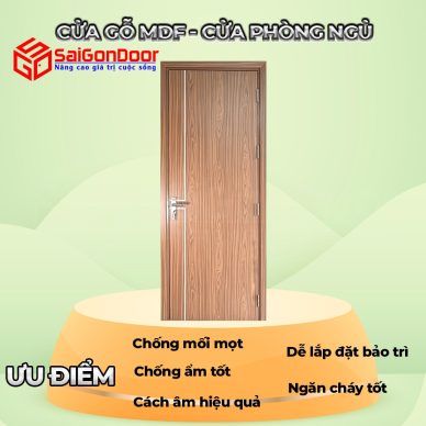 Cửa phòng ngủ MDF - Xu hướng nội thất hiện đại 3